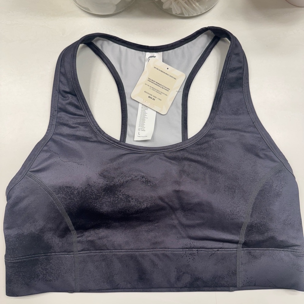 Women's Fabletics  Sports Bra L with Pocket in Racerback